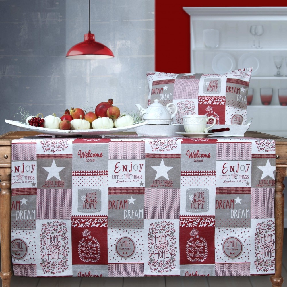namizni tekač home sweet home - rdeč