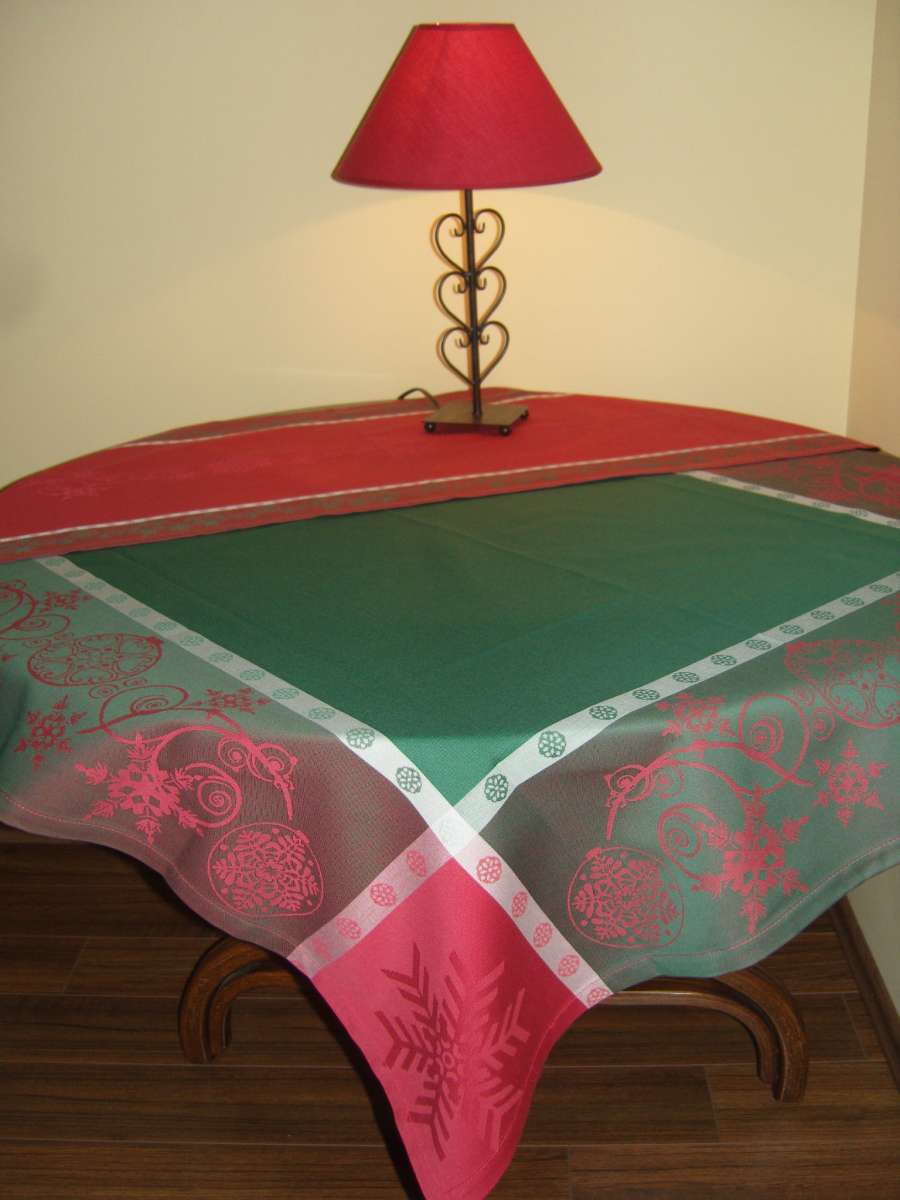 božični nadprt linum zelen 