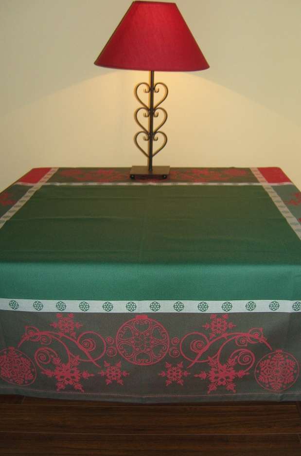 božični nadprt linum zelen 